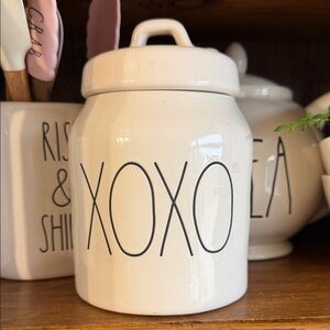 Rae Dunn White XOXO Canister